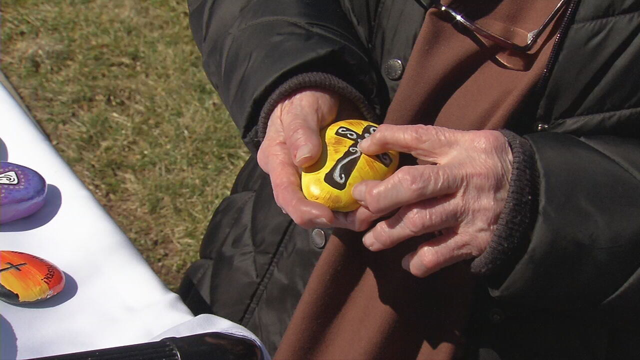 Nazareth Homes connects with community through painted rocks